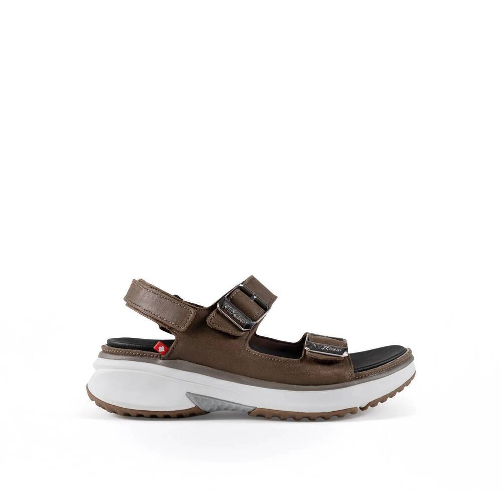 NEW NEXGRIP women's alexia sandals in taupe